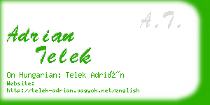 adrian telek business card